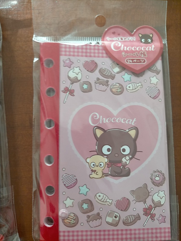 Sanrio Chococat Mini binder sticker book brown cat