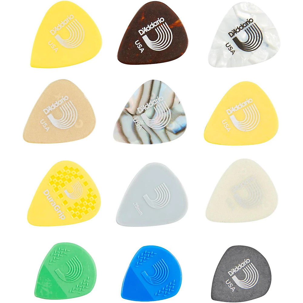 D'Addario Assorted Variety Pick - 12-Pack Medium
