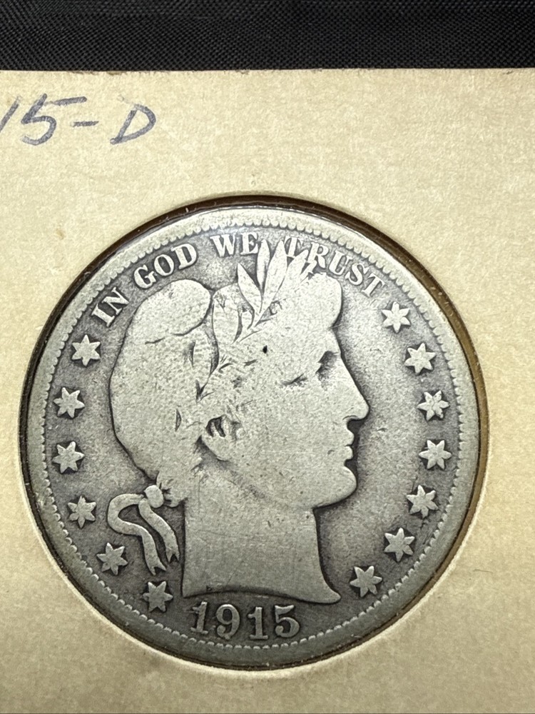 1915-D Barber Half Dollar Nice Original
