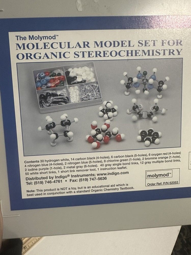 Molymod Molecular Model For Organic Stereochemistry Student 62053