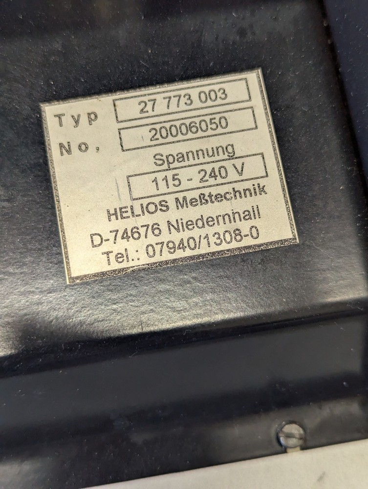 Genuine Helios Helio-Check 27 773 003 Computer Readout CMM Measuring Machine...