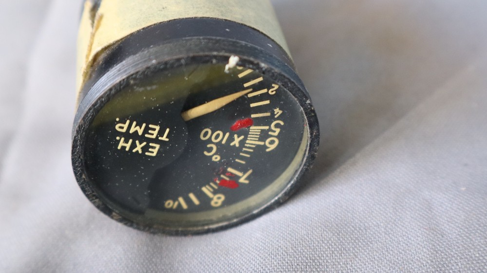 VINTAGE LEWIS ENGINEERING ENG EXHAUST TEMP AIRCRAFT INDICATOR UNTESTED b
