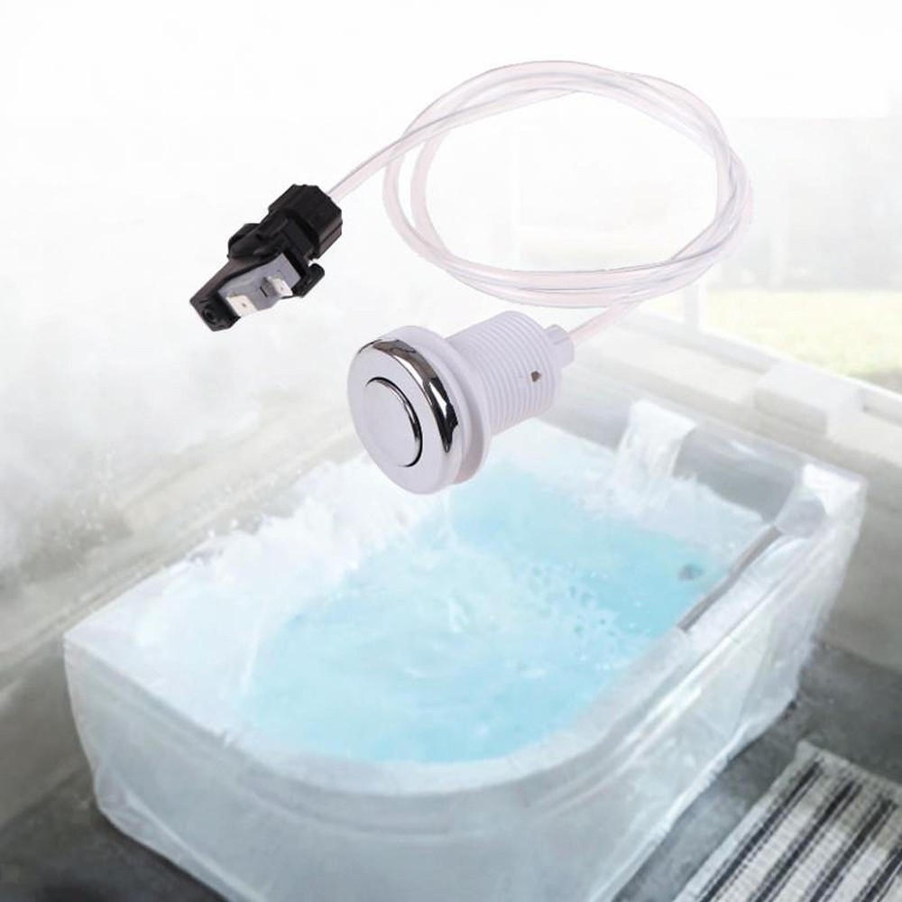 Bathtub Micro Pressure Switch Self Lock Air Switch Button Spare Part Sturdy with