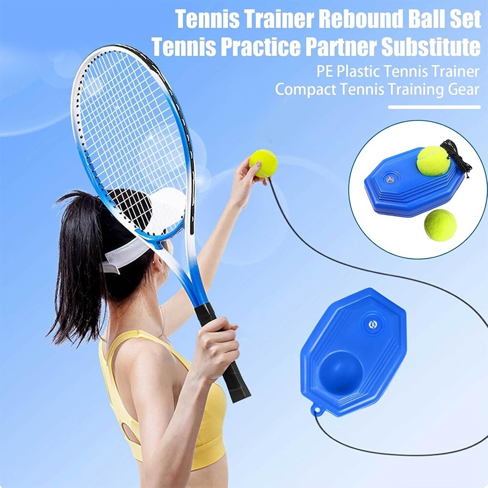 High Quality Durable Sturdy Tennis Rebound Training Base Device with String Ball