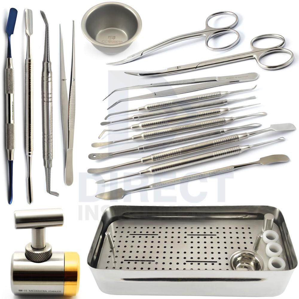 PRF GRF System Tools Kit Surgical Implant Mill Bone Crusher Spoon Graft Packer