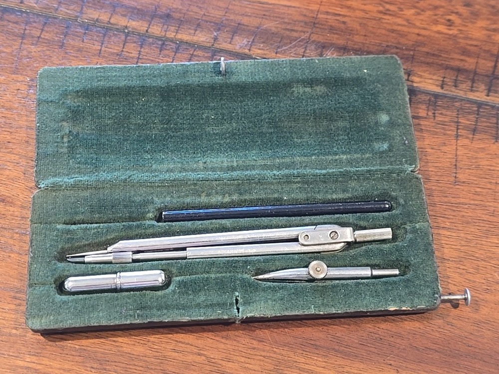 Vintage Drafting Engineering Technical Drawing Set In case Germany Dietzgen?