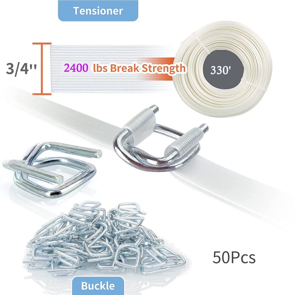 Composite Polyester Cord Strapping Kit, 3/4" x 330' Composite Polyester Cord ...