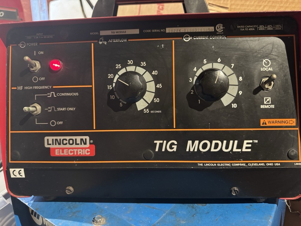 Lincoln Electric Tig Module With Control Cable
