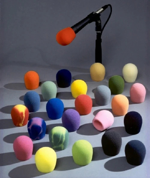 WindTech 300 LT GREY, Medium Size Windscreen for Straight Ball Type Microphones