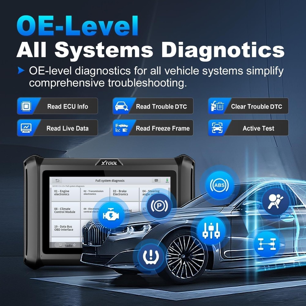 XTOOL D7S V2.0 USED Auto All System Diagnostic Tool Bi-Directional Key Coding