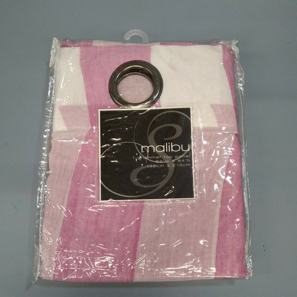 Malibu GROMMET TOP PANEL 52" X 84" malibu pink curtain backdrop