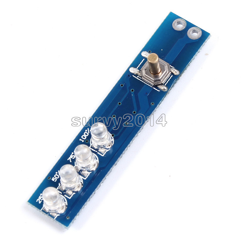 1-4S Lithium Battery Capacity Indicator LED Display Board Panel Power Tester