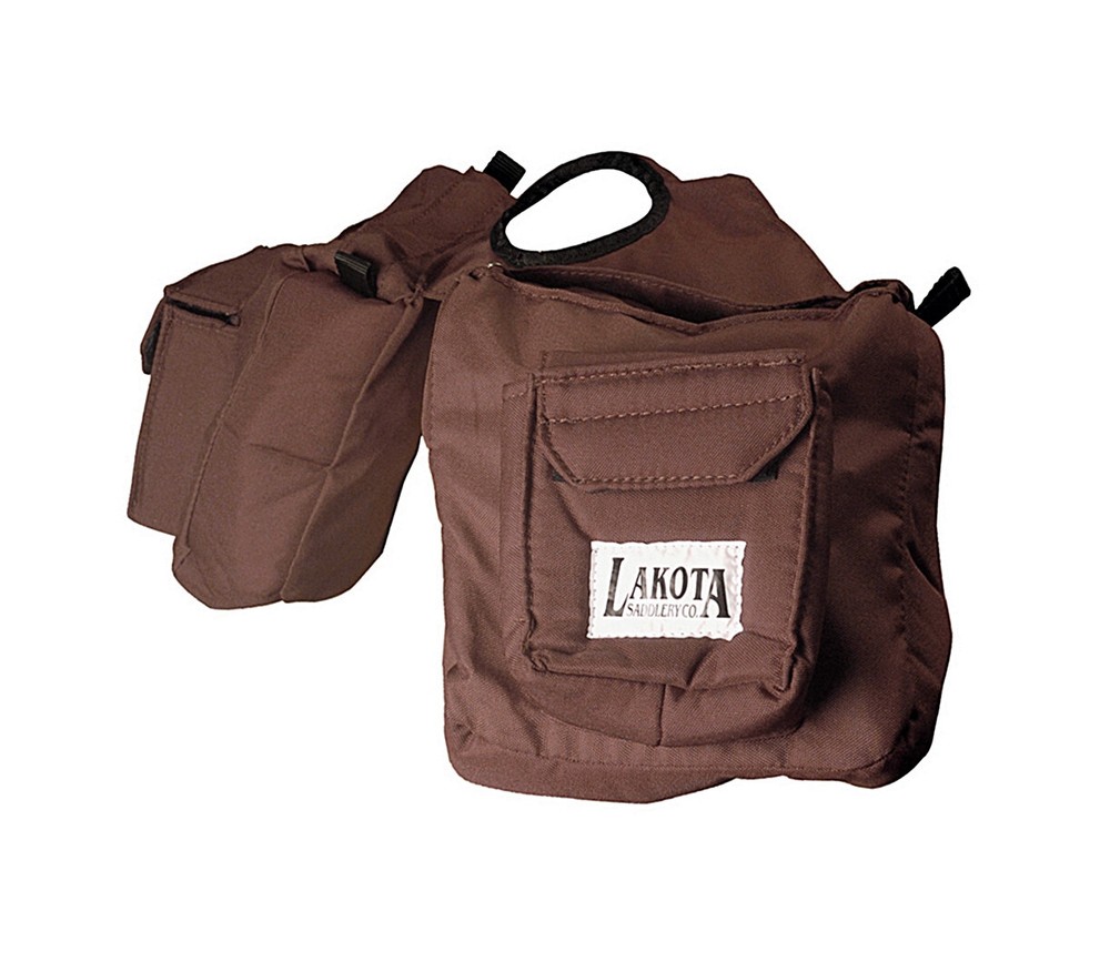 Double Front Suede Saddle Bag