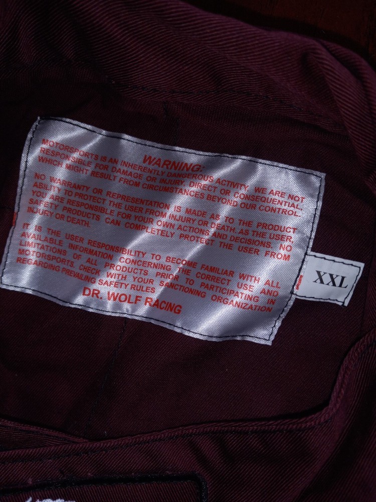 Wolf Racewear Suit XXL