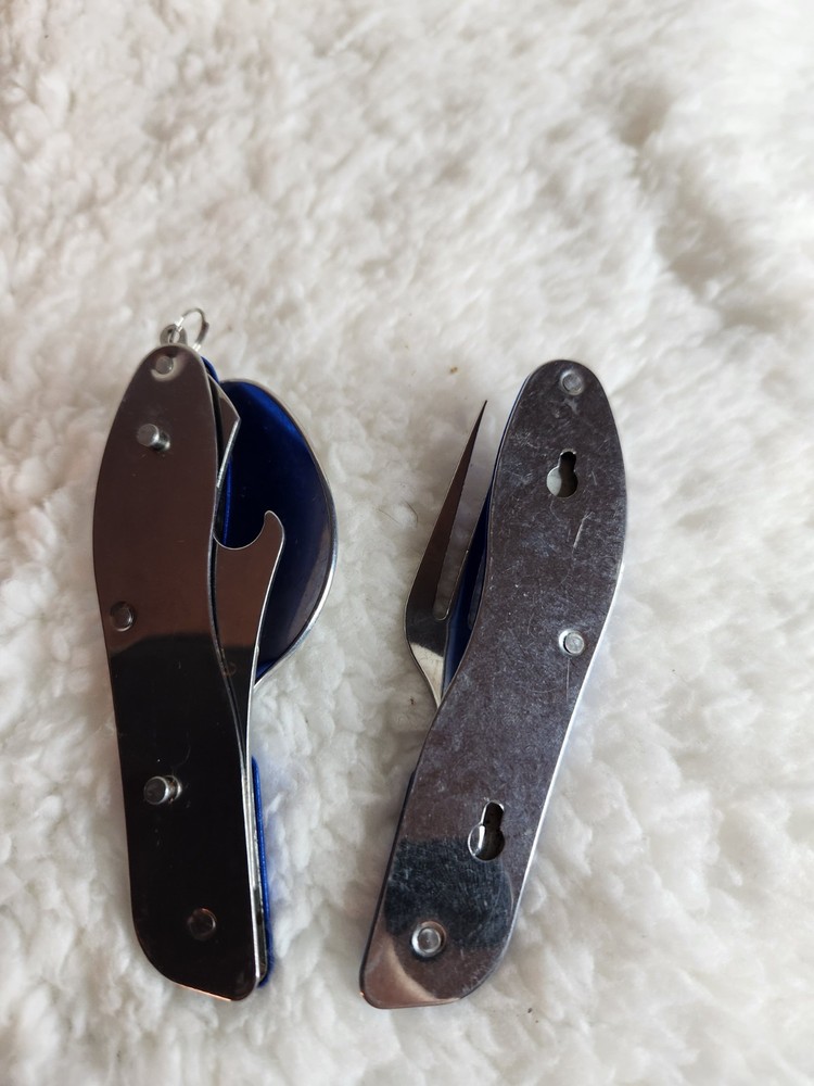 Outdoor Tableware Foldable Fork Knife Bottle Opener Picnic Camping