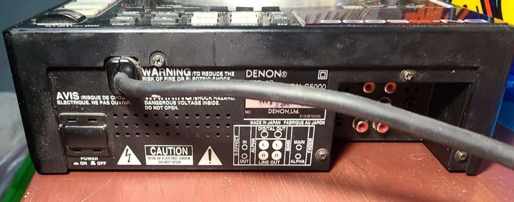 FOR PARTS DISC PROBLEMS Denon DN-S5000 Digital CD Turntable DJ music compact