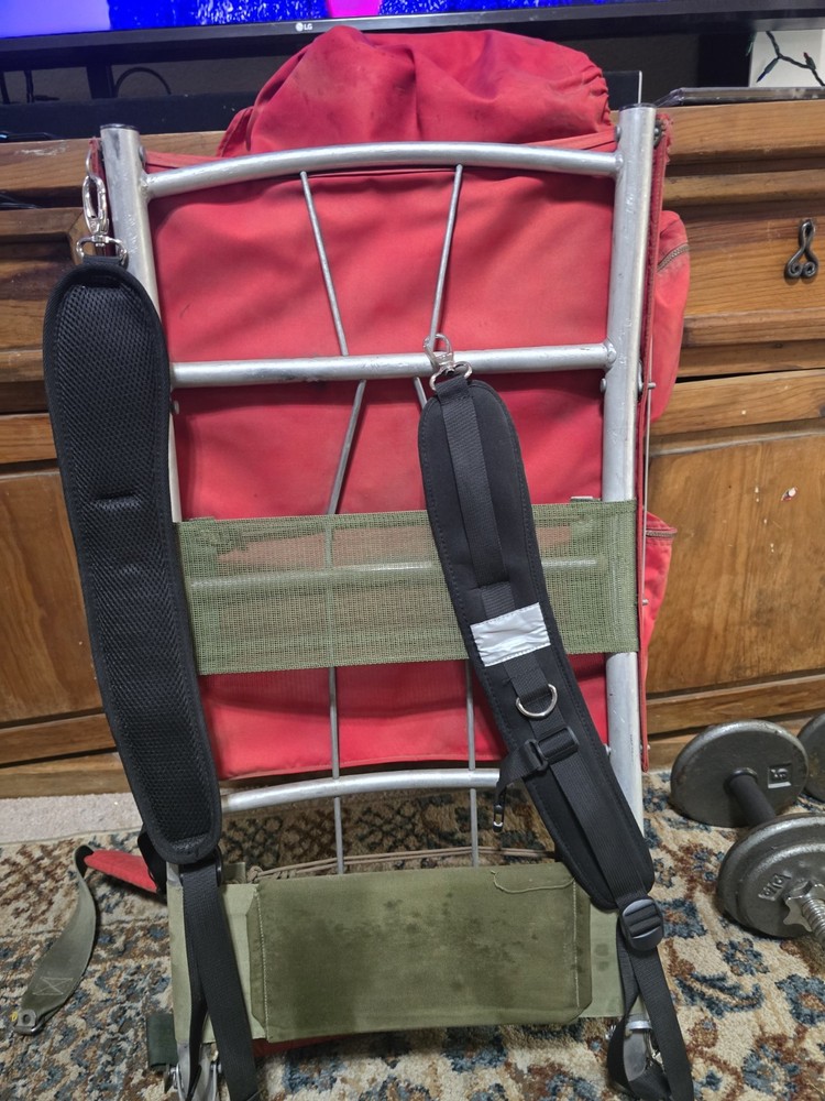 Vintage Kelty External Frame Hiking Camping Backpack Retro Red