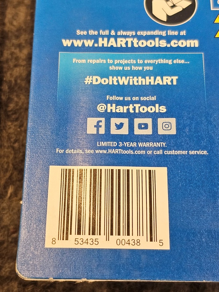 (QTY 5) HART HART1BAS Basic Stud Finder 3 Sensor Accuracy 1.0" Max Detection