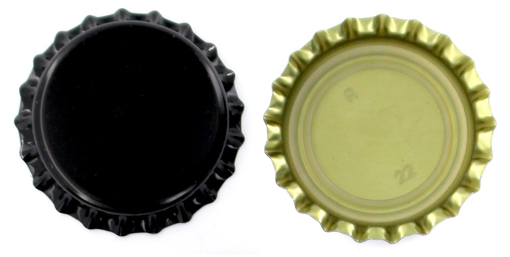 Crown Caps With Oxy-Liner - Case of 10,000 Caps Black
