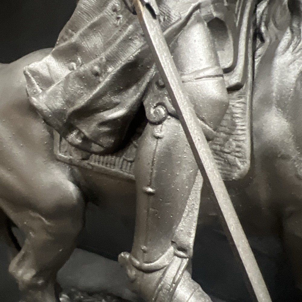 Vintage Iron Warrior Statue 7.5 Lbs Weight