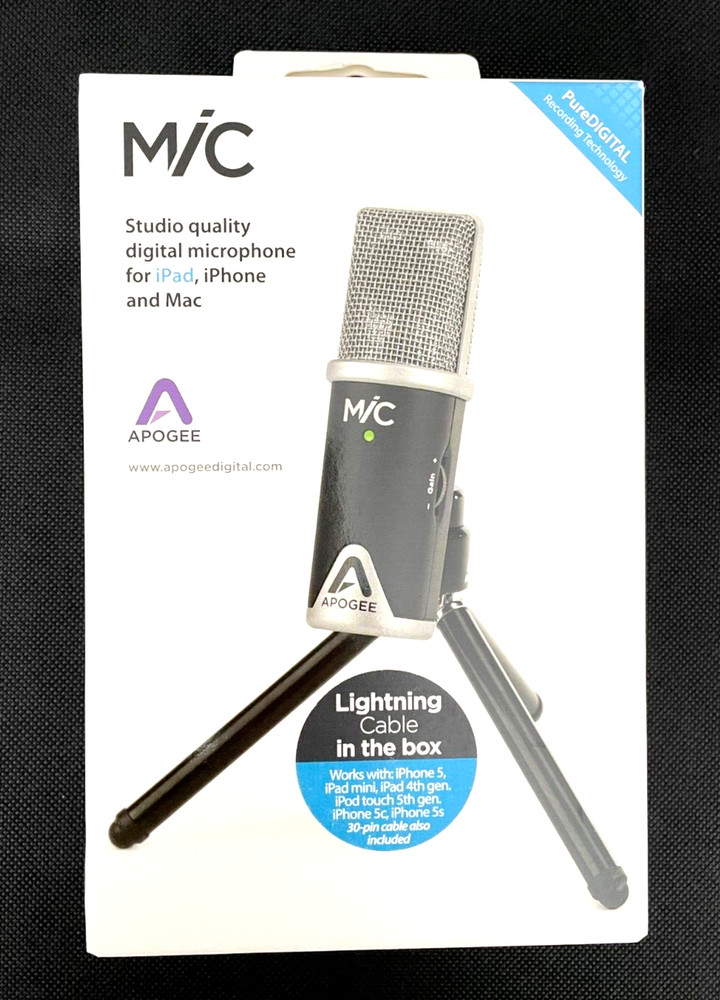 MIC APOGEE STUDIO QUALITY DIGITAL MICROPHONE for IPAD, IPHONE & MAC