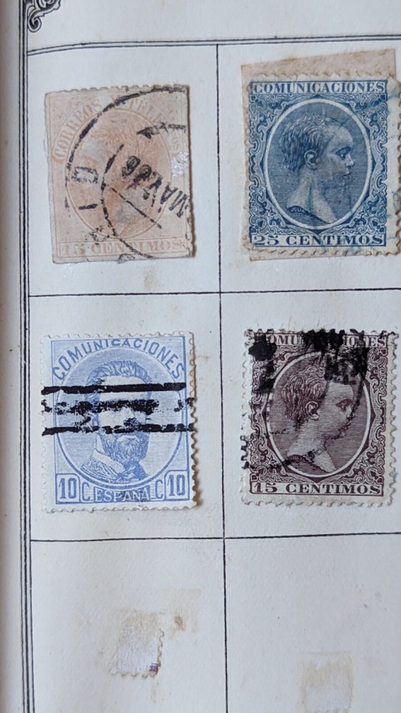 1886-1889 Spain stamp collection - used