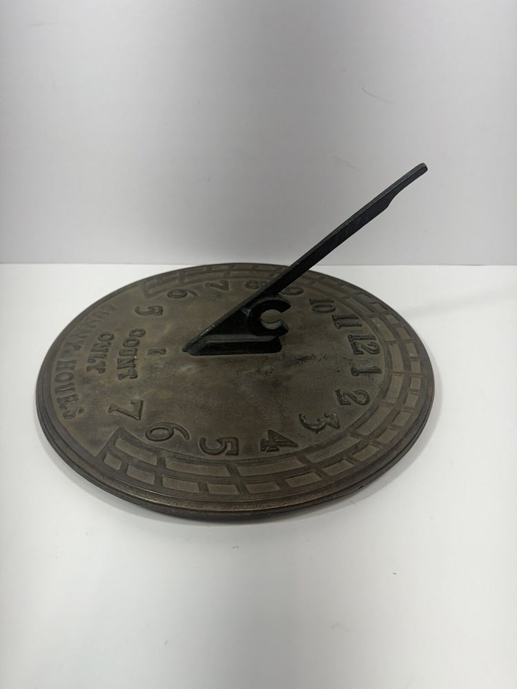 Vintage American Cast Iron Sundial