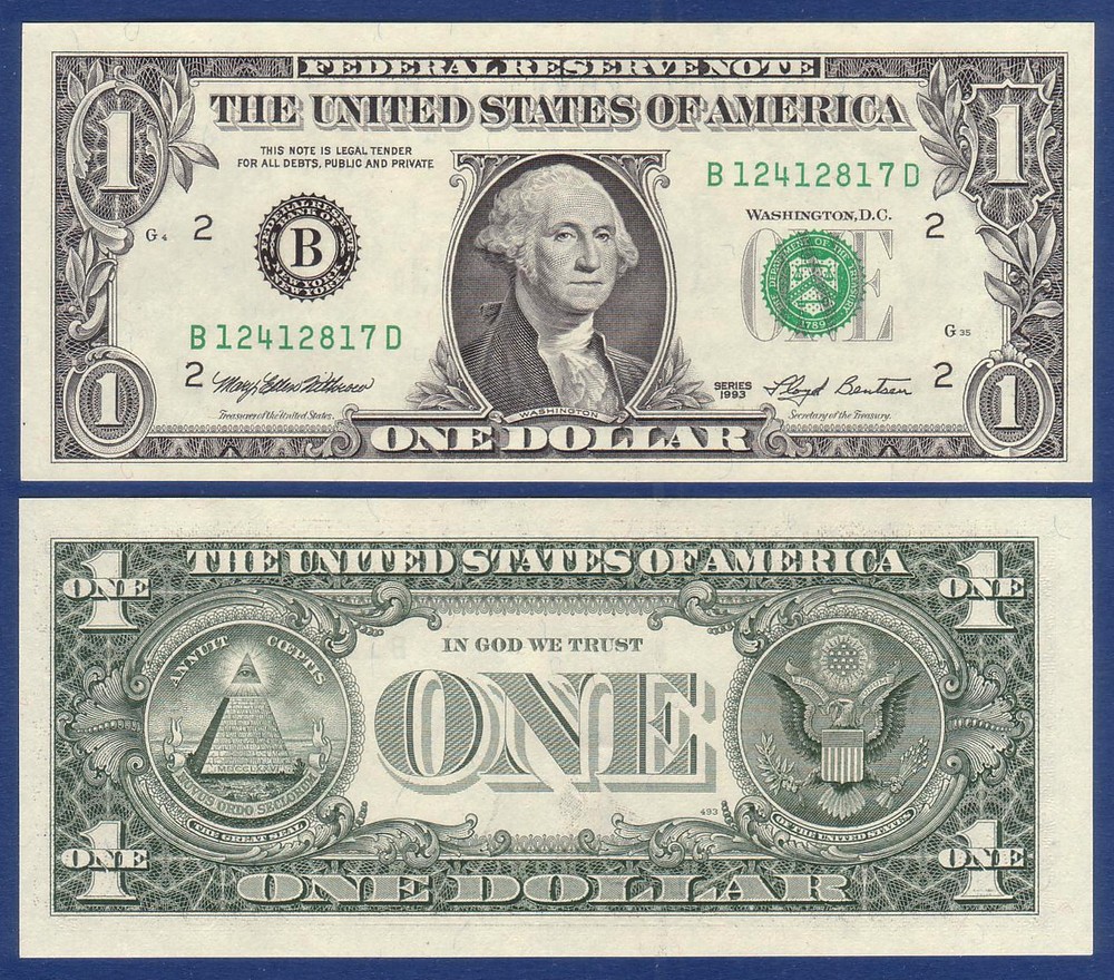 USA 1 Dollar 1993 UNC P. 490