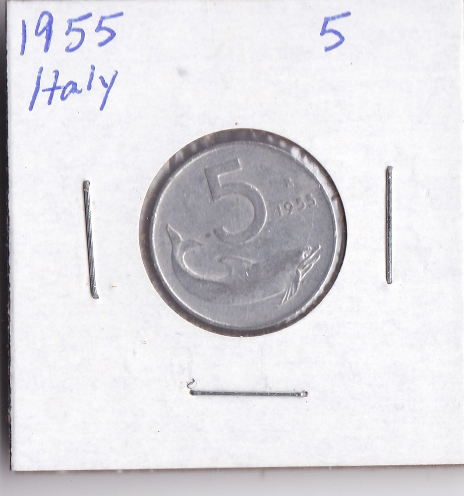 1955 Italy 5 Lire