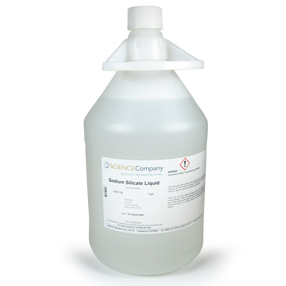 Sodium Silicate Solution, 1 gal, water glass