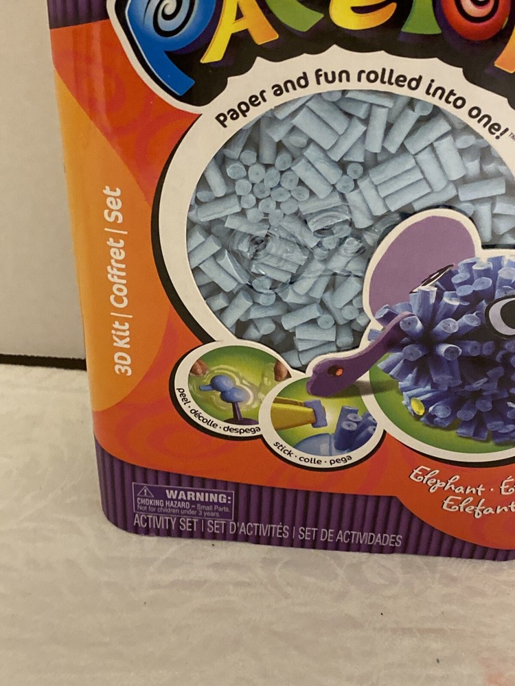 Paperoni Elephant Craft Kit 3D Rolled Paper Spin Master New