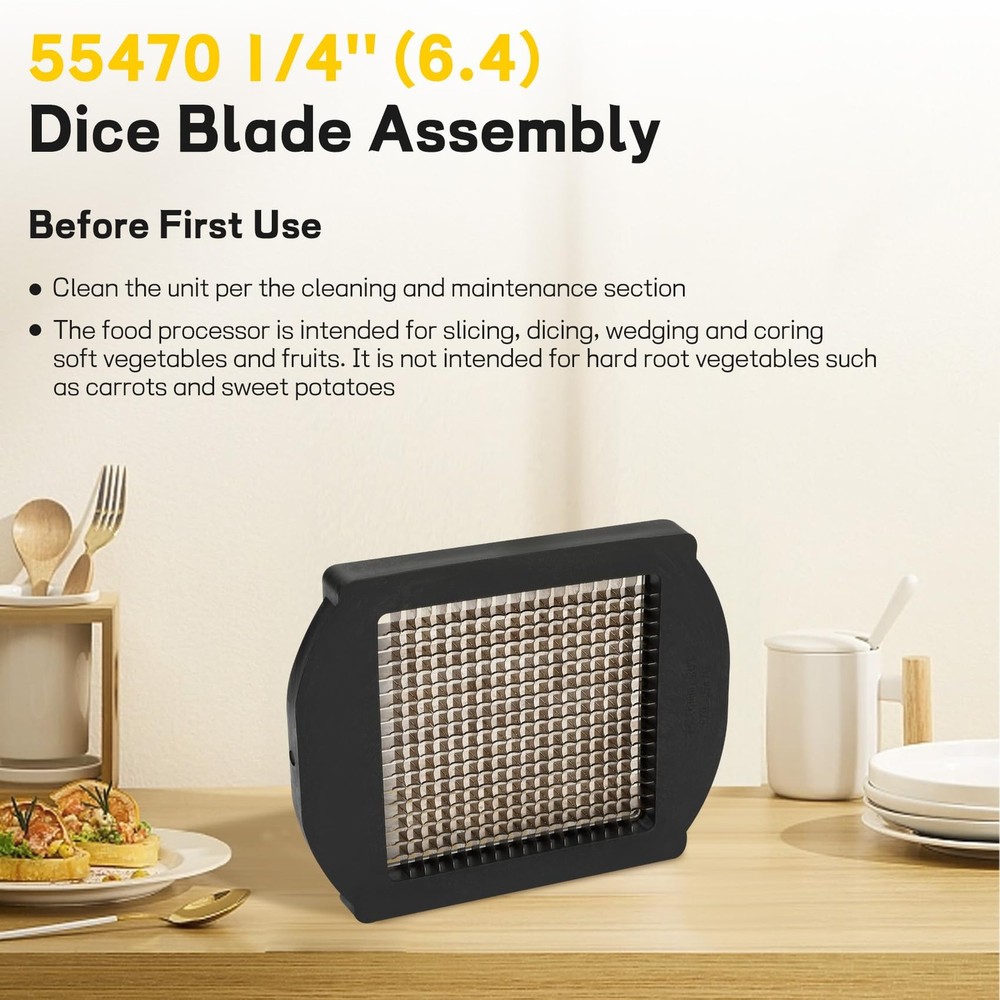 55470 1/4'' Dice Blade Assembly, Direct Blade Assembly Replacement for 55457 ...