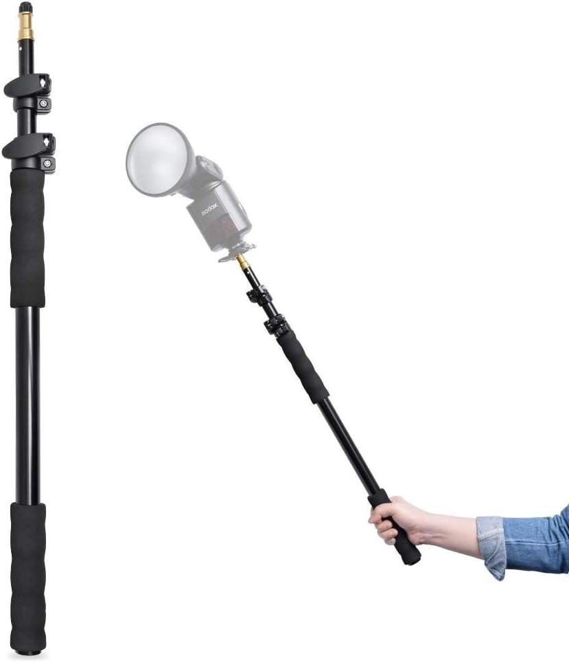 62" 158cm Handheld Portable Light Stand Pole Telescoping for Studio LED Panel...