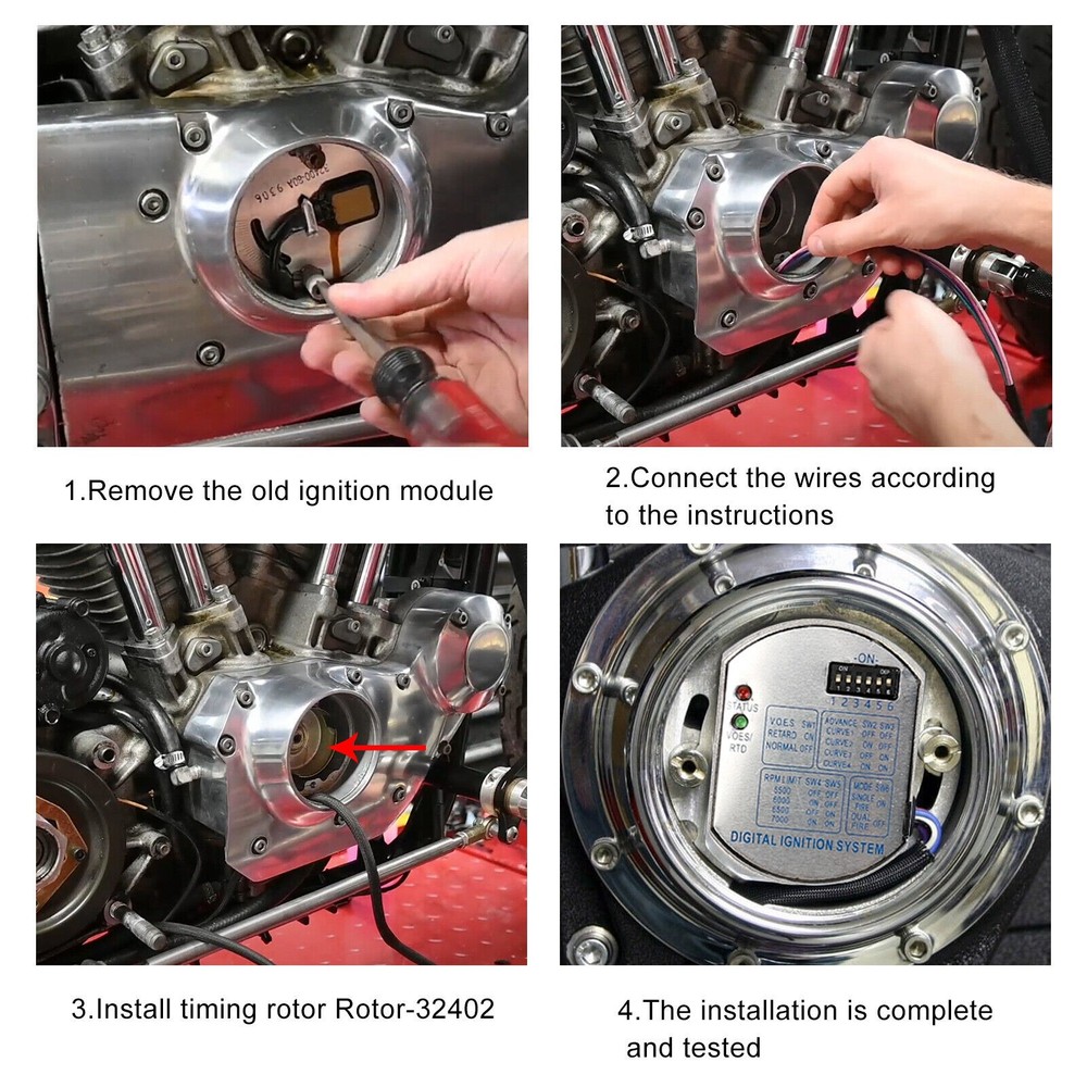 Programmable Single Fire Electronic Ignition Module For Harley Tour Glide 53-644