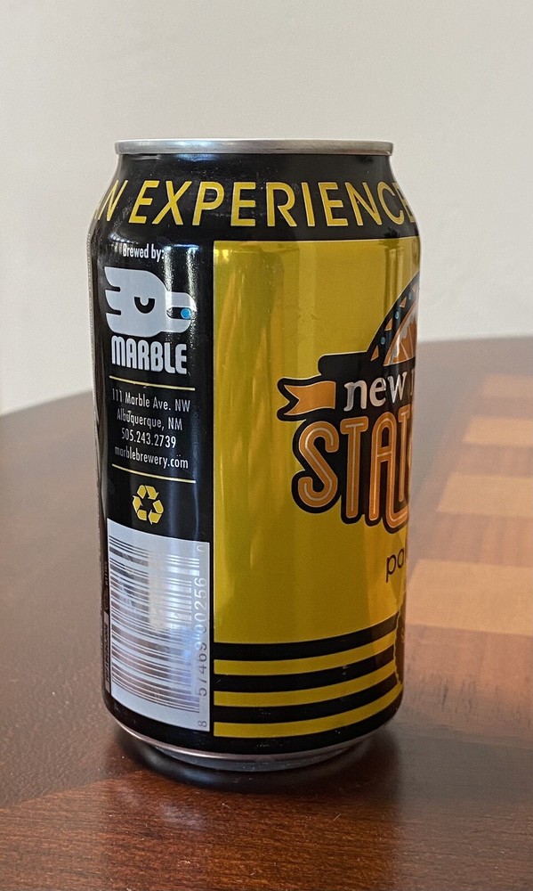 Marble Brewery New Mexico State Fair pale ale Empty Beer Can Bottom Opened 