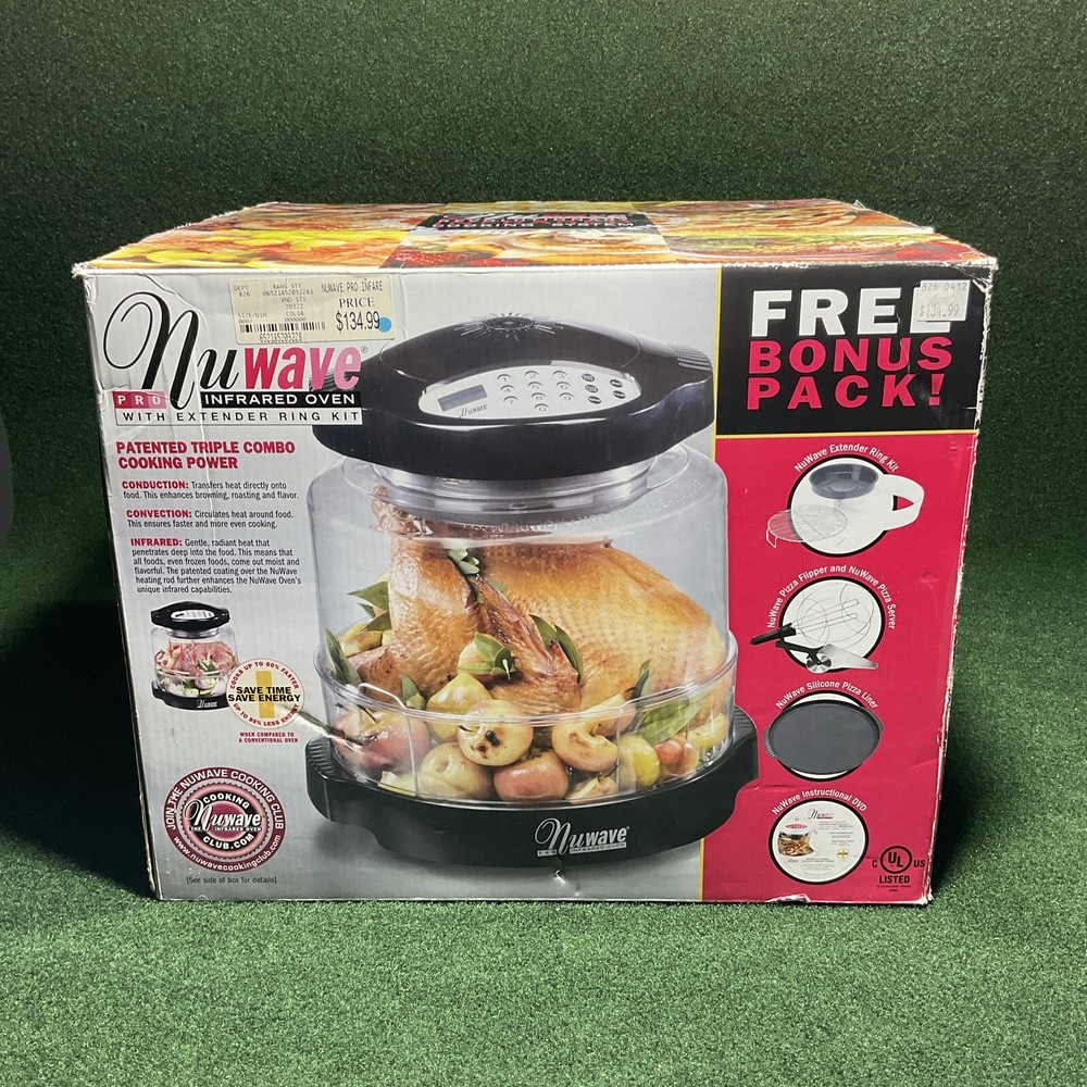 nuwave pro infrared oven W/ Extender Ring Kit & Pizza Kit