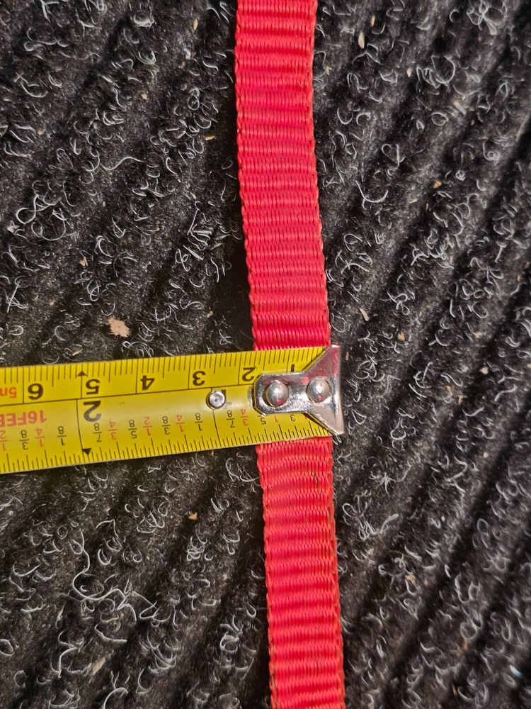 Cajun Pull Line 5/8 Inch Red 1,500 lb 3000 ft Pull Tape Polyester Pulling Tape