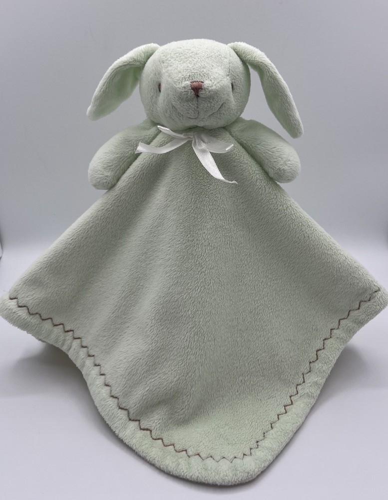 Blankets & Beyond Mint Green Bunny Rabbit Security Blanket