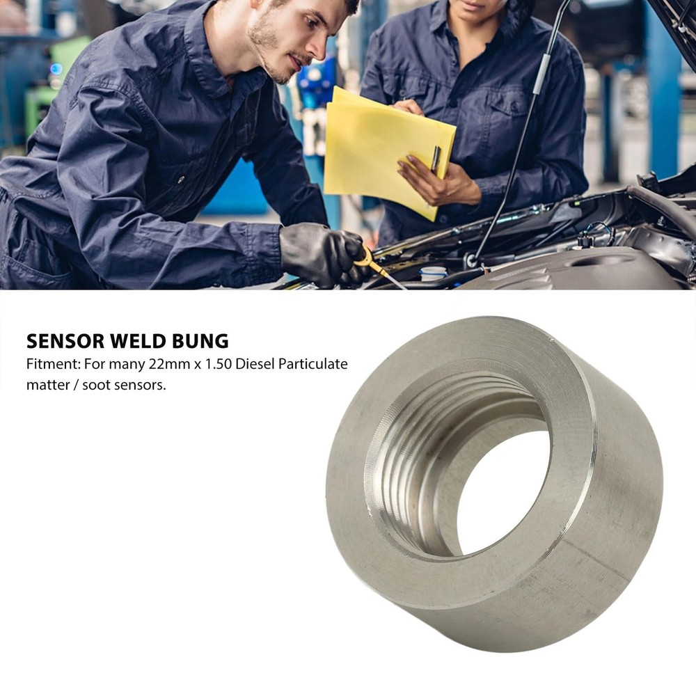 Sensor Weld On Fitting Bung, Sensor Repair Bung Rustproof 20mm X 1.5 for Soot...
