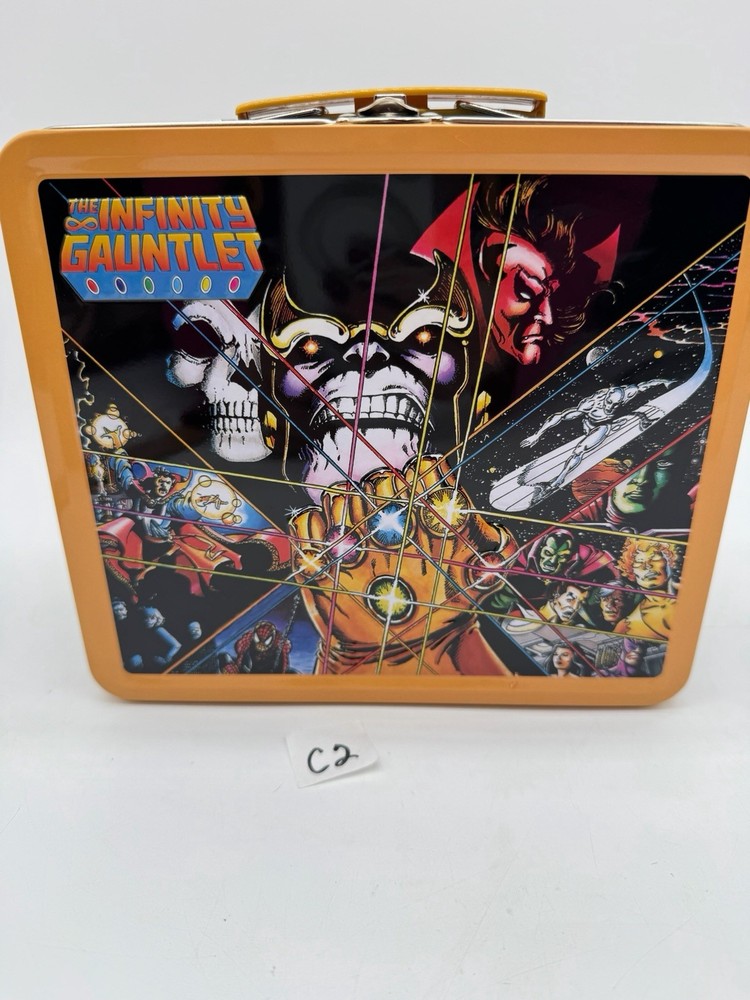 NEW Marvel Comic Infinity Gauntlet Lunch Box Thermos Exclusive 2,500 Made Limit!