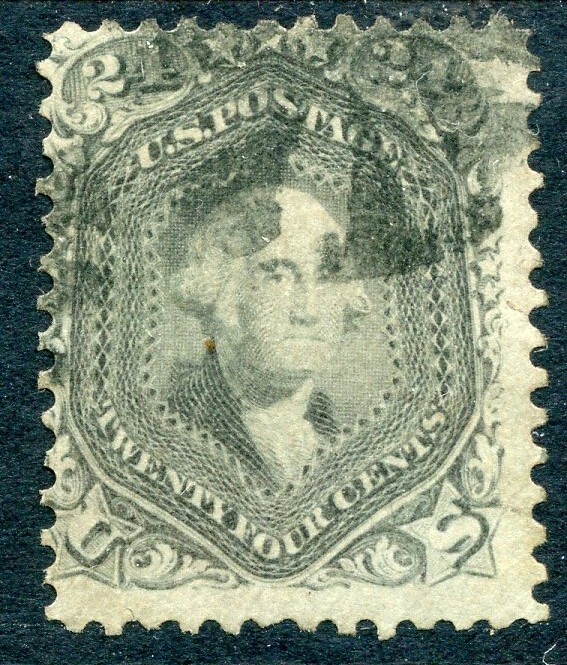 1862 24c GRAY USED #78b