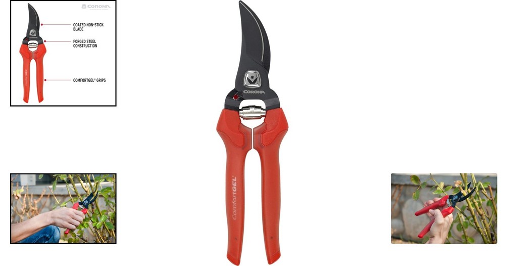Versatile BP 3214D Hand Pruner - Ergonomic, Lightweight, and Sharp Bypass Blade