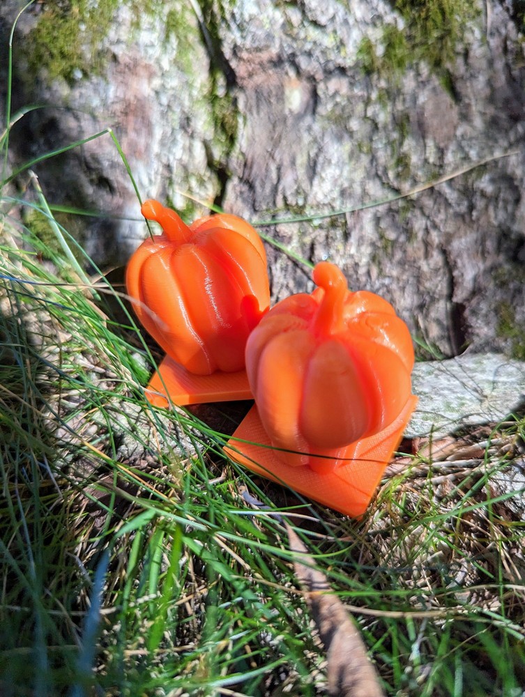 Orange PLA Pumpkins Tiny 3d Printed Pumpkins PLA Squash Autumn Pumpkins Fa