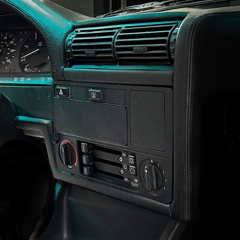 BMW E30 OBC Delete Panel | Onboard Computer Blank | 11 Button or Euro Clock