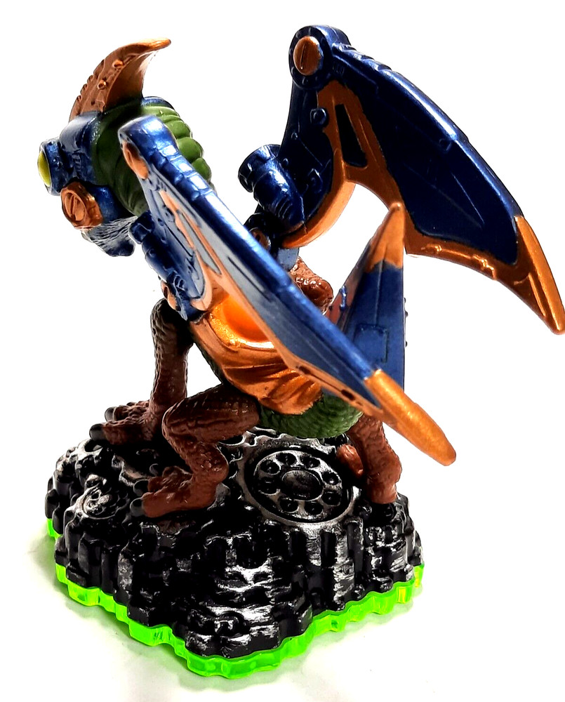 Skylanders video game figure DROBOT green base pre-owned