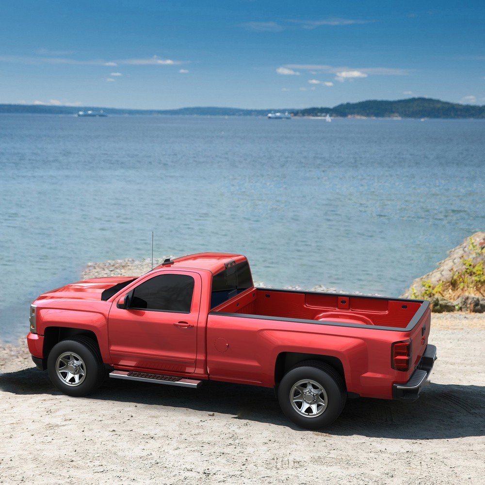 6" Nerf Bars Side Step Running Board For 19-22 Silverado Sierra 1500 Regular Cab