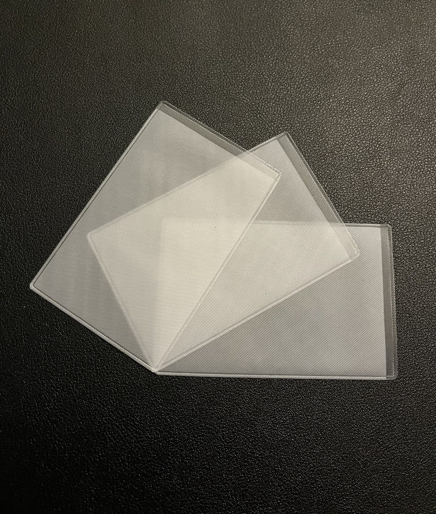 Transparent Plastic Vertical ID Credit Card Holder Protector Sleeve 3 Pieces