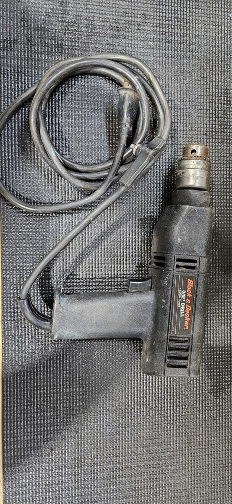 Black & Decker 3/8 Drill Model 7143 Tested Working Keyed Chuck