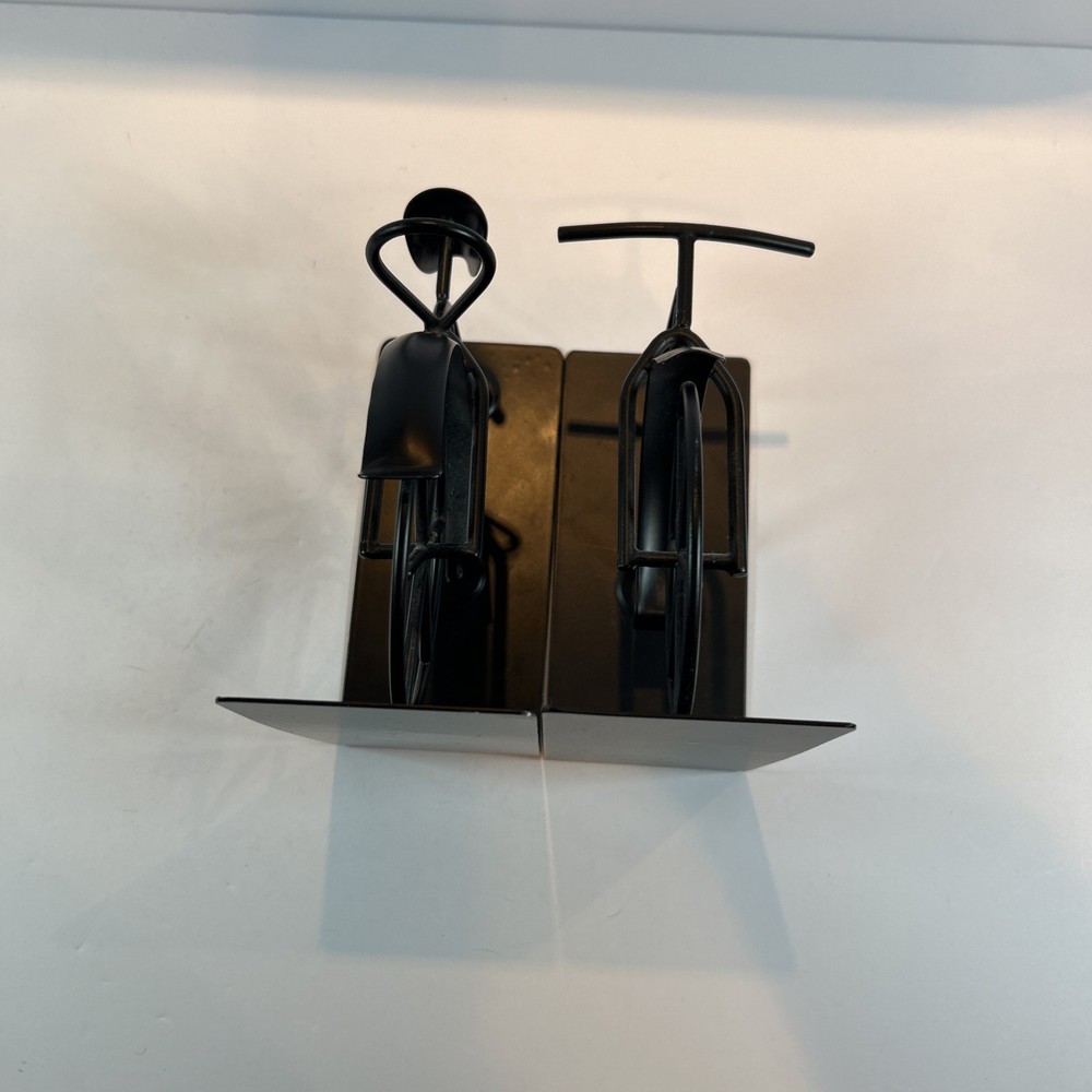 Metal Bicycle Bookend holders Excellent Condition