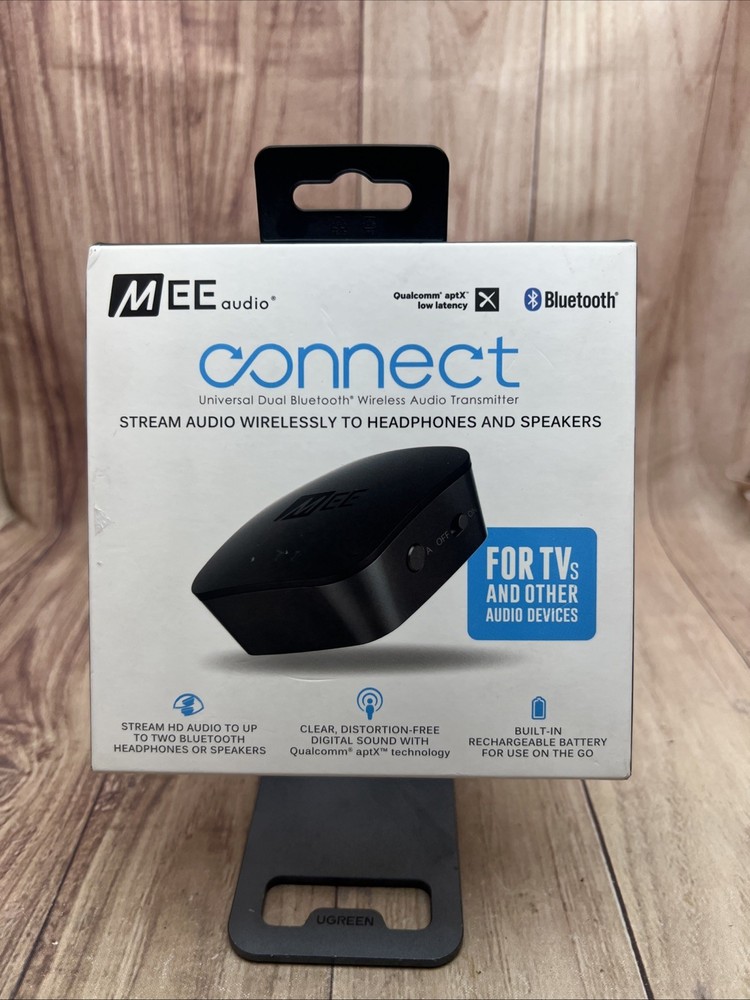 NEW! MEE Connect Universal Dual-Headphone Bluetooth Wireless Audio Transmitter